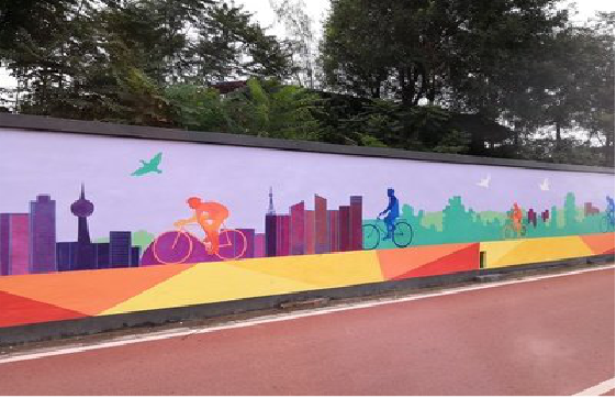 滨海墙体彩绘-围墙