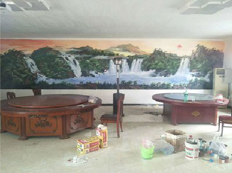 滨海墙绘-写实风景