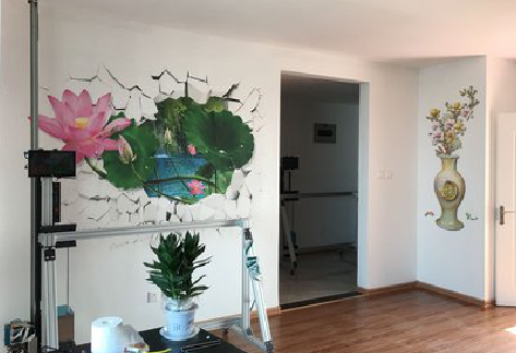 滨海墙体彩绘相比墙纸的优势。