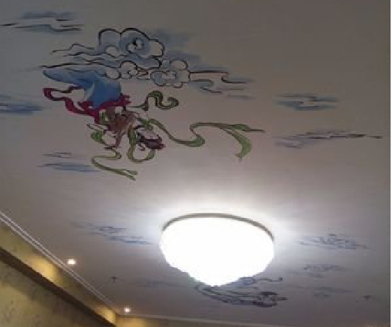 滨海如何快速绘制天花板上的手绘墙？